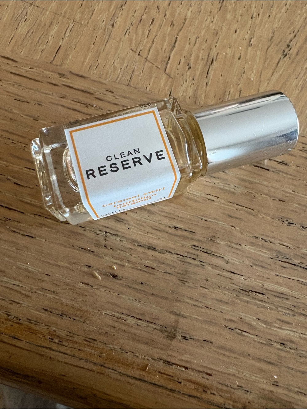 Clean Reserve Caramel Swirl Fragrance Roller - Clear Bottle with Silver Cap